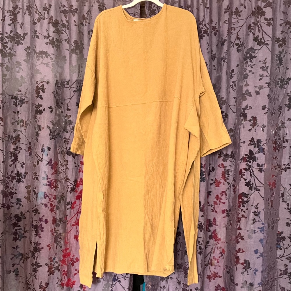 Mustard april meets october wrap dress